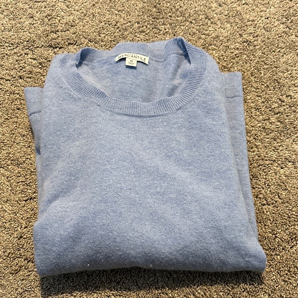 J. Crew Women's Light Blue Crew Neck Sweater